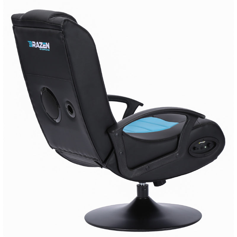 BraZen Fusion 2.1 Bluetooth Surround Sound Gaming Chair - Blue