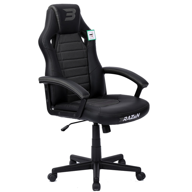 BraZen Salute PC Gaming Chair - Grey