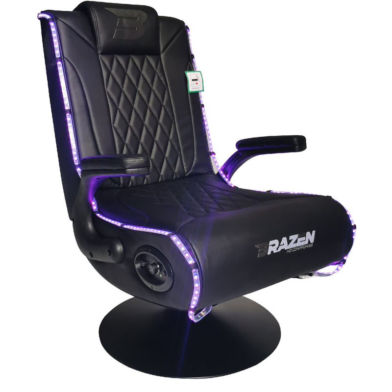 BraZen Emperor XX 2.1 Elite Esports DAB Surround Sound Gaming Chair RGB Compatible