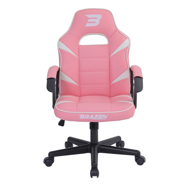 BraZen Valor Mid Back PC Gaming Chair PINK