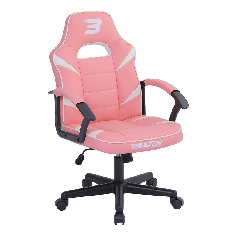 BraZen Valor Mid Back PC Gaming Chair PINK