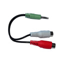 A3 Stereo Audio Cable - 3.5mm Male to 2xRCA Female - Gaming Chair Accessory