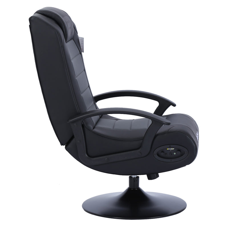 BraZen Fusion 2.1 Bluetooth Surround Sound Gaming Chair - Grey