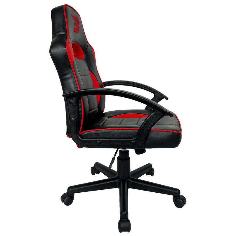BraZen Stellar Mid Back PC Gaming Chair - Red