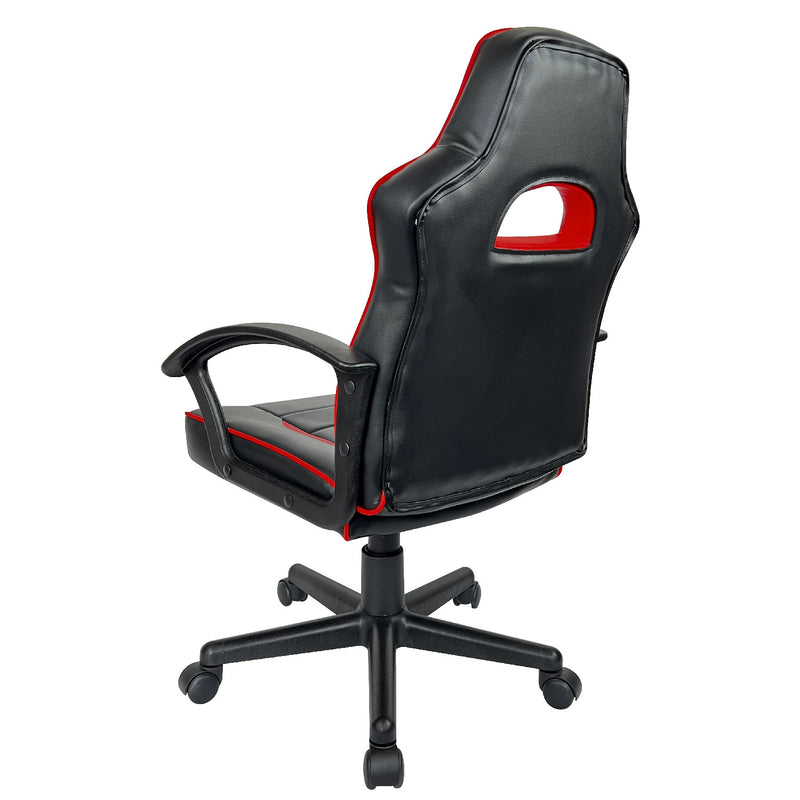 BraZen Stellar Mid Back PC Gaming Chair - Red