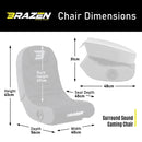 BraZen Predator 2.0 Surround Sound Gaming Chair