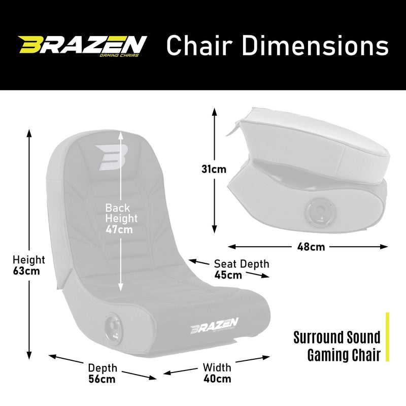 BraZen Predator 2.0 Surround Sound Gaming Chair