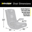 BraZen Emperor X 2.1 Elite Esports DAB Surround Sound Gaming Chair