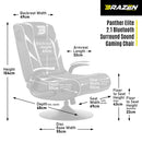 BraZen Panther Elite 2.1 Wireless Surround Sound Gaming Chair