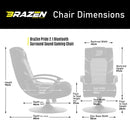 BraZen Pride 2.1 Wireless Surround Sound Gaming Chair