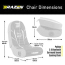 BraZen Python 2.0 Wireless Surround Sound Gaming Chair