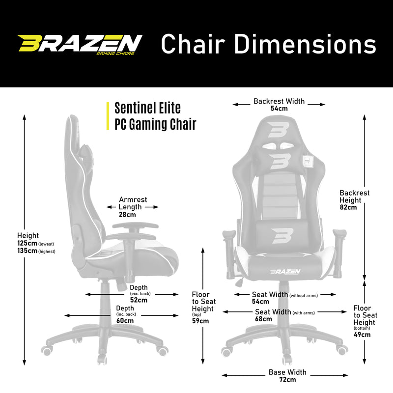 BraZen Sentinel Elite PC Gaming Chair