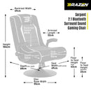 BraZen Serpent 2.1 Wireless Surround Sound Gaming Chair